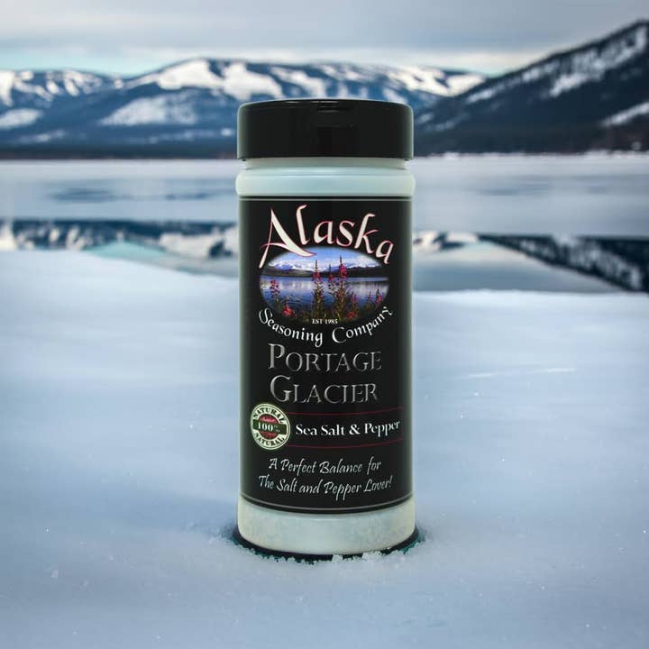 Portage Glacier Sea Salt & Pepper Blend for wholesale by Alaska Seasoning Company