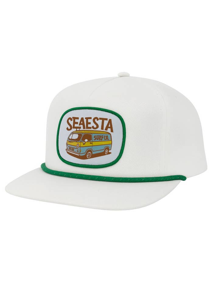 Sun Chaser Patch Snapback Hat / Ivory for wholesale by Seaesta Surf