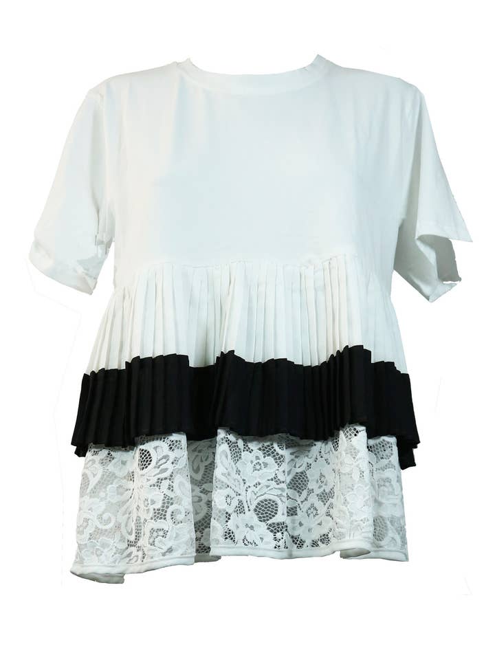 BLUSA DE RENDA BRANCA por atacado de Nuria Aymerich