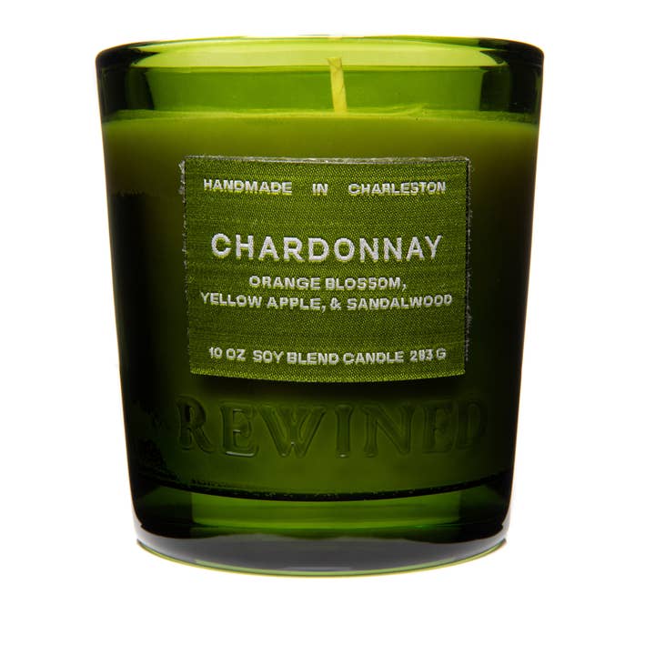 Rewined - Vente Bougie en bocal - Bougie Rewined Chardonnay 10 oz
