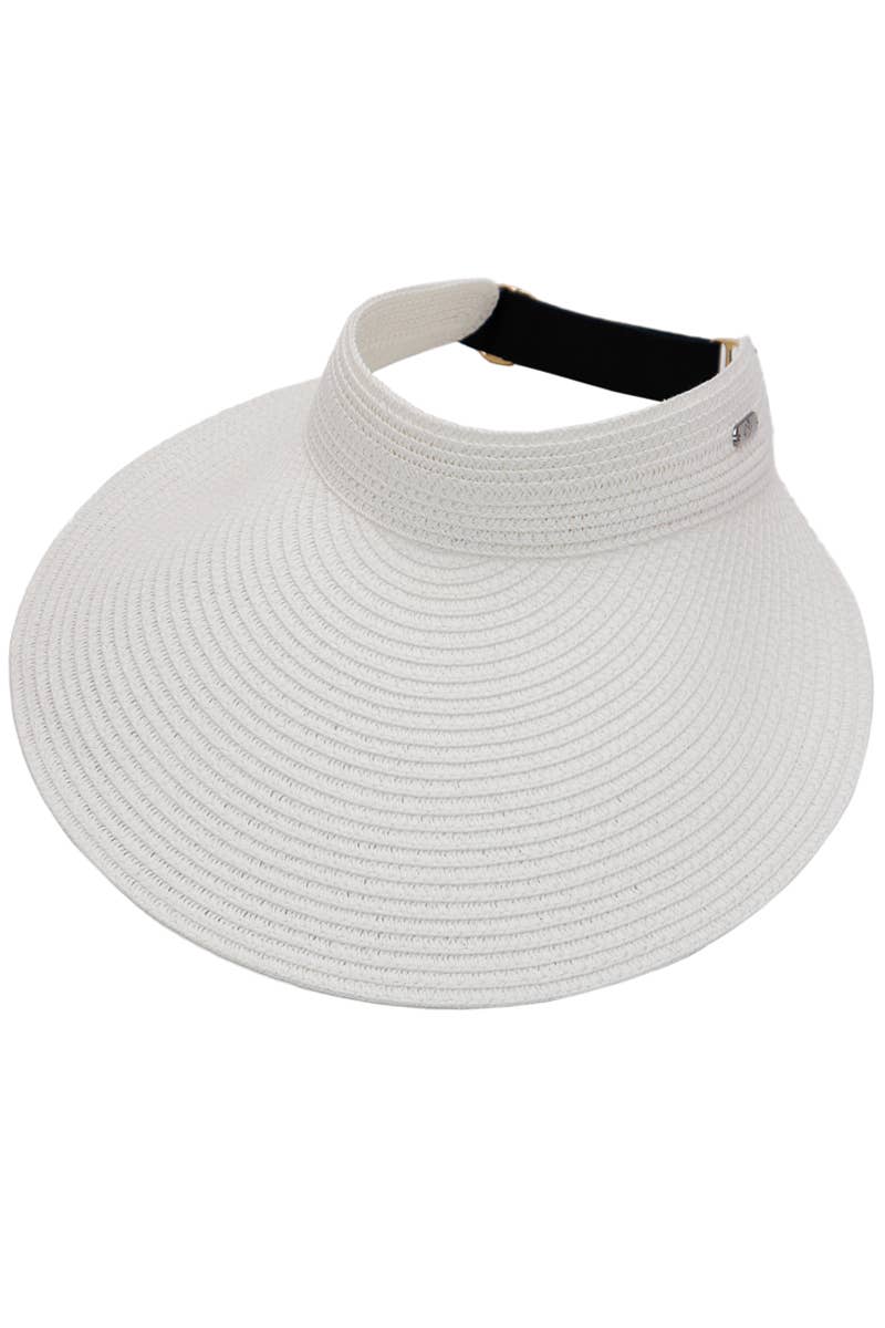 Cap Zone - Wholesale Visor - Women's - Wide Brim Paper Straw Pack-n-Go Roll-Up Sun Visor5