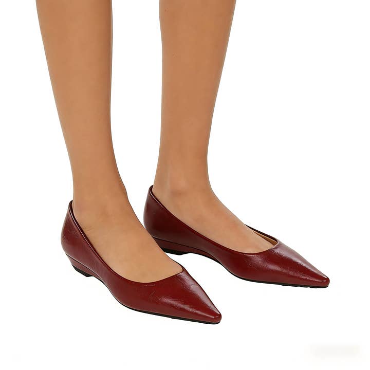 JP81 Pointed Toe Low Wedge Heels Shallow Office Shoes for wholesale by JanL Ladies Shop