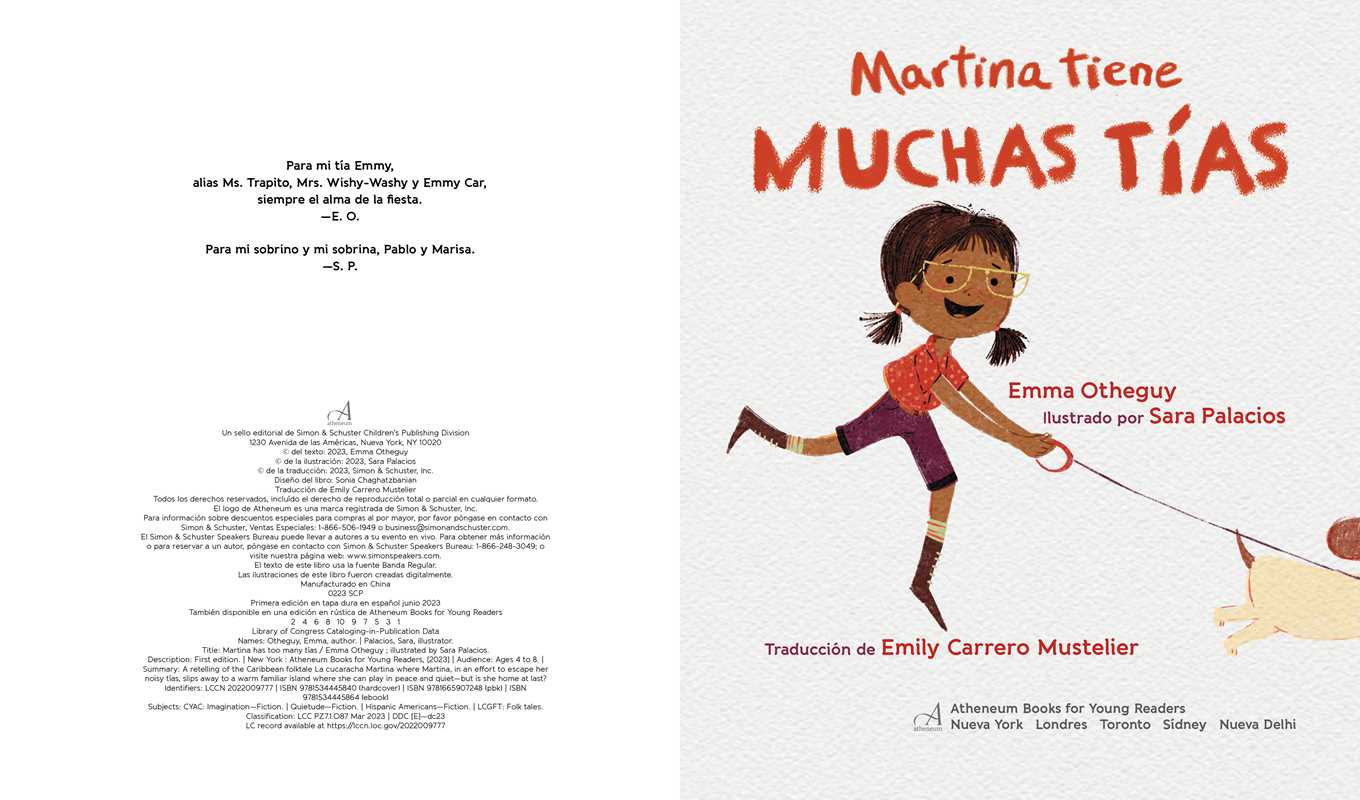 Simon & Schuster - Wholesale Early Reader Book (6-8) - Martina tiene muchas tías (Martina Has Too Many Tías) by Emma Otheguy3