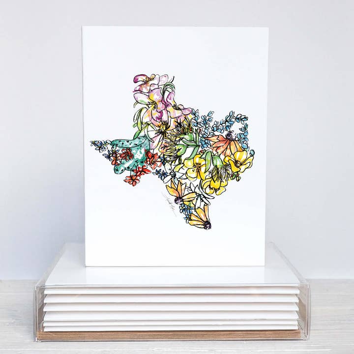 Texas anteckningskort brevpapper Set för wholesale av Amanda Klein Co.