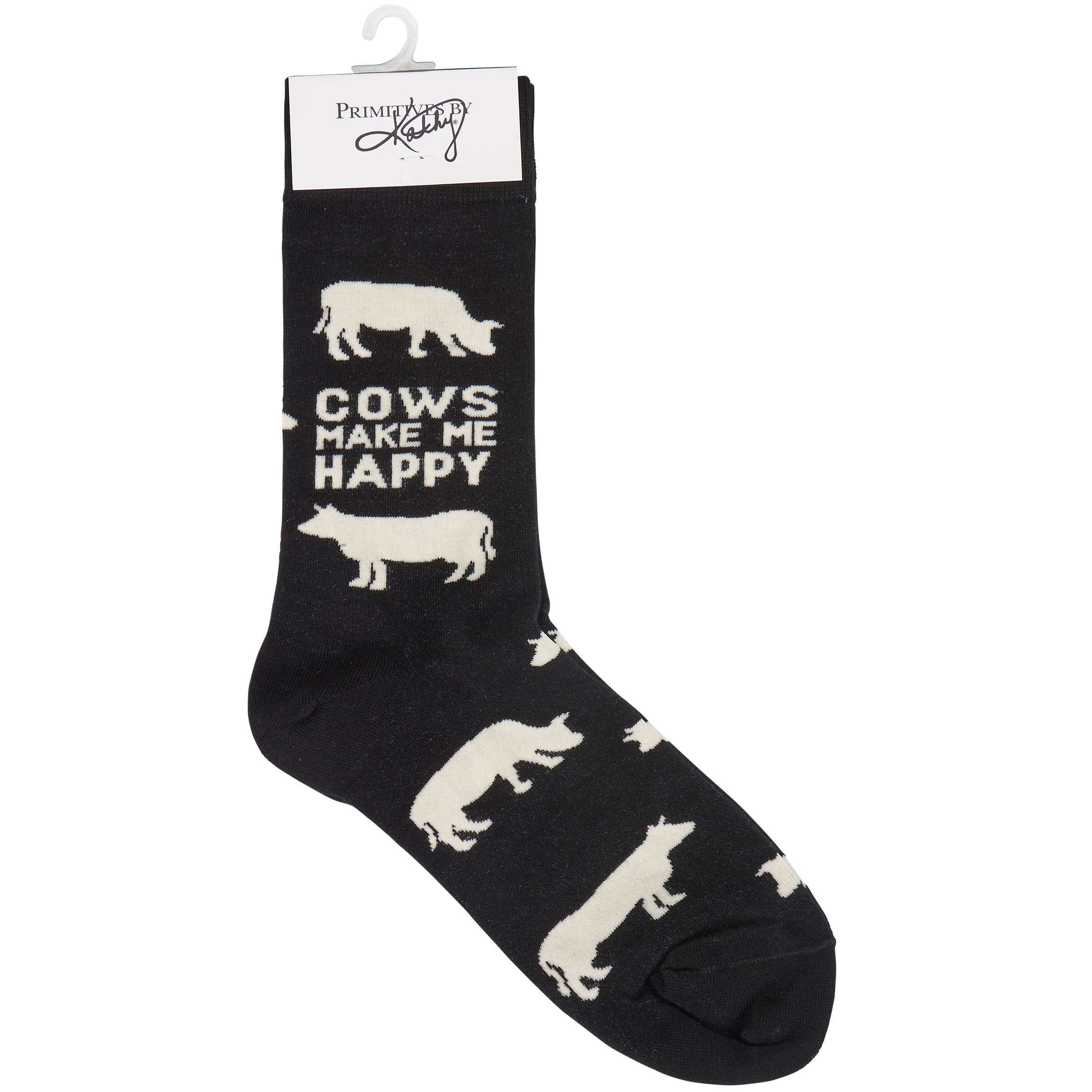 Primitives by Kathy - Wholesale Socks - Unisex - Cows Make Me Happy Socks3