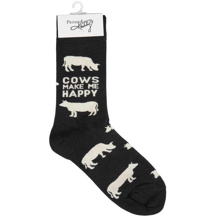 Primitives by Kathy - Wholesale Socks - Unisex - Cows Make Me Happy Socks3