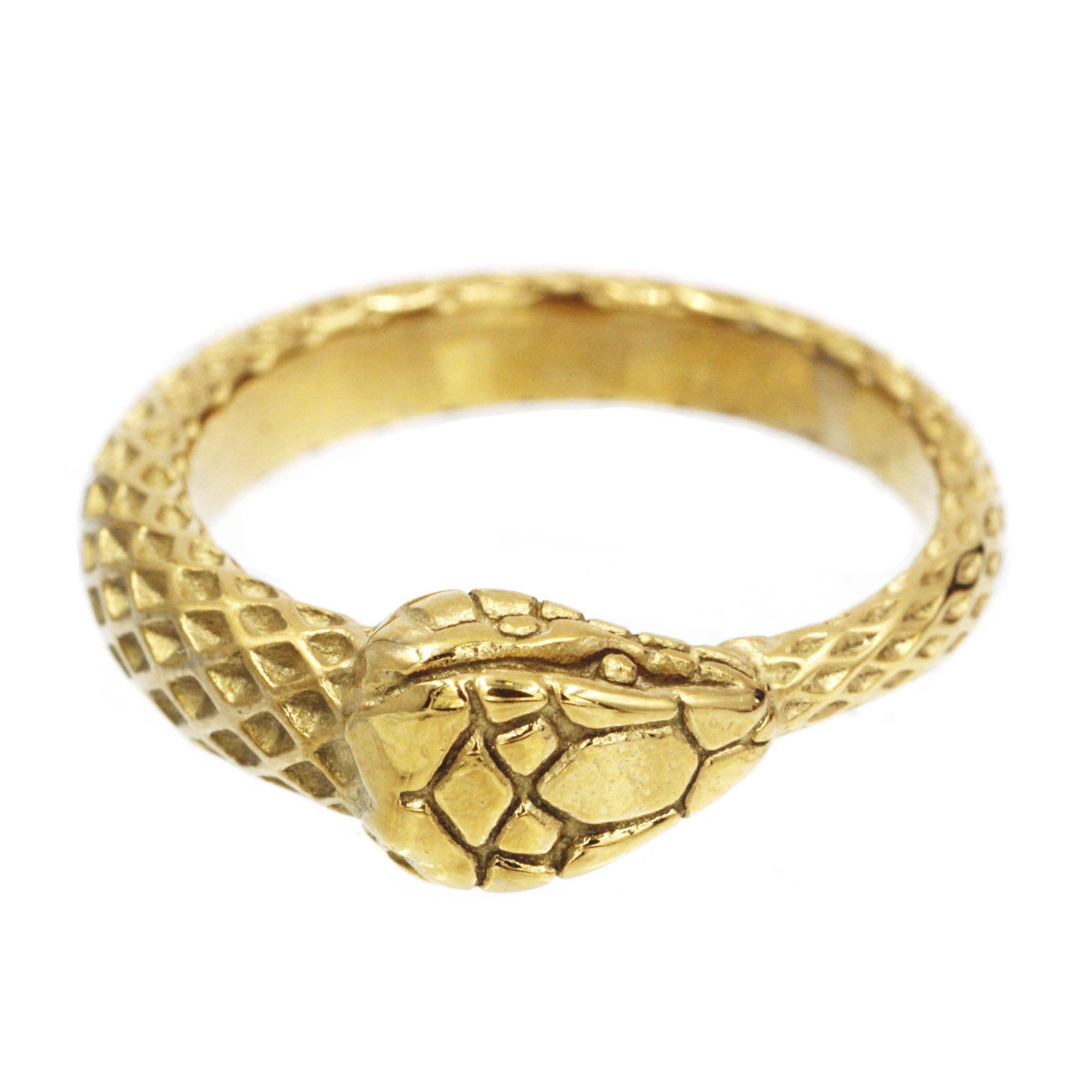 Awaken - Wholesale Band/gestapelde ring - Vintage slangenring A-4703