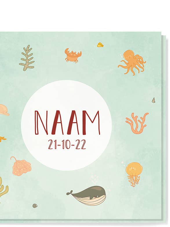 Geboortekaartje Oceaan voor wholesale door liefs jansje