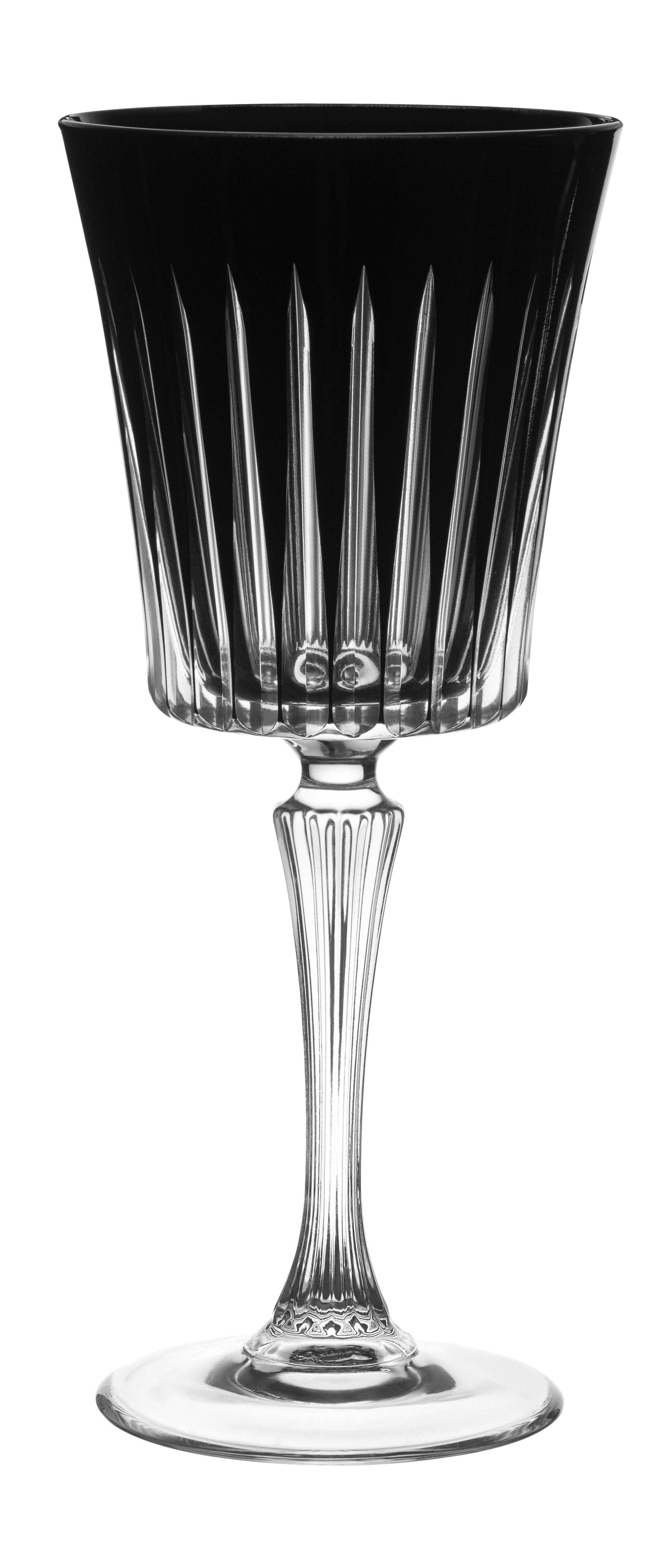 Barski - Wholesale Wine Glass - Onyx White Wine Glass Black, 7.5 oz. Set of 66