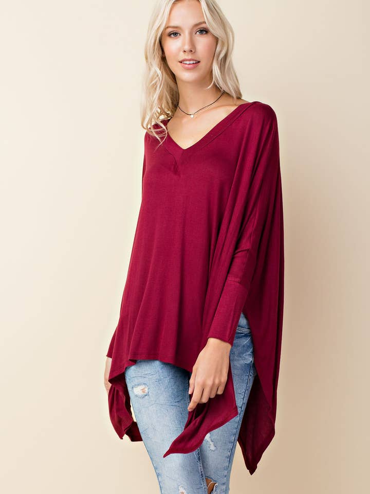 Poncho Style Tunic for wholesale by Ambi Design