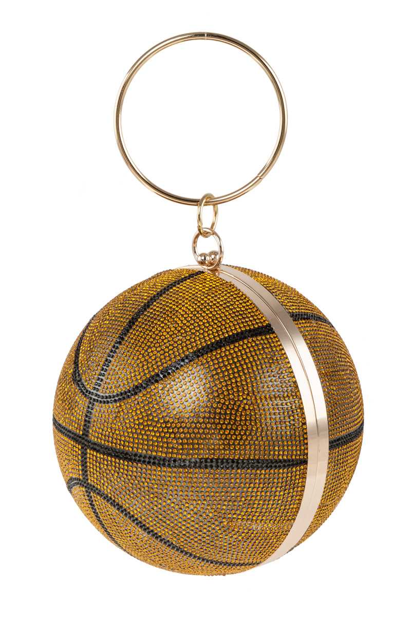 anbfashion - Wholesale Shoulder Bag - Women's - FULL RHINESTONE BASKETBALL SHOULDER BAG 2050-0