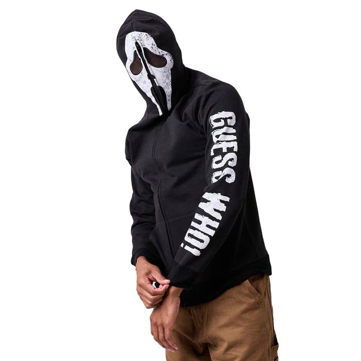 Ghostface Men's Full-Zip Cosplay Hoodie for wholesale by Bioworld Merchandising