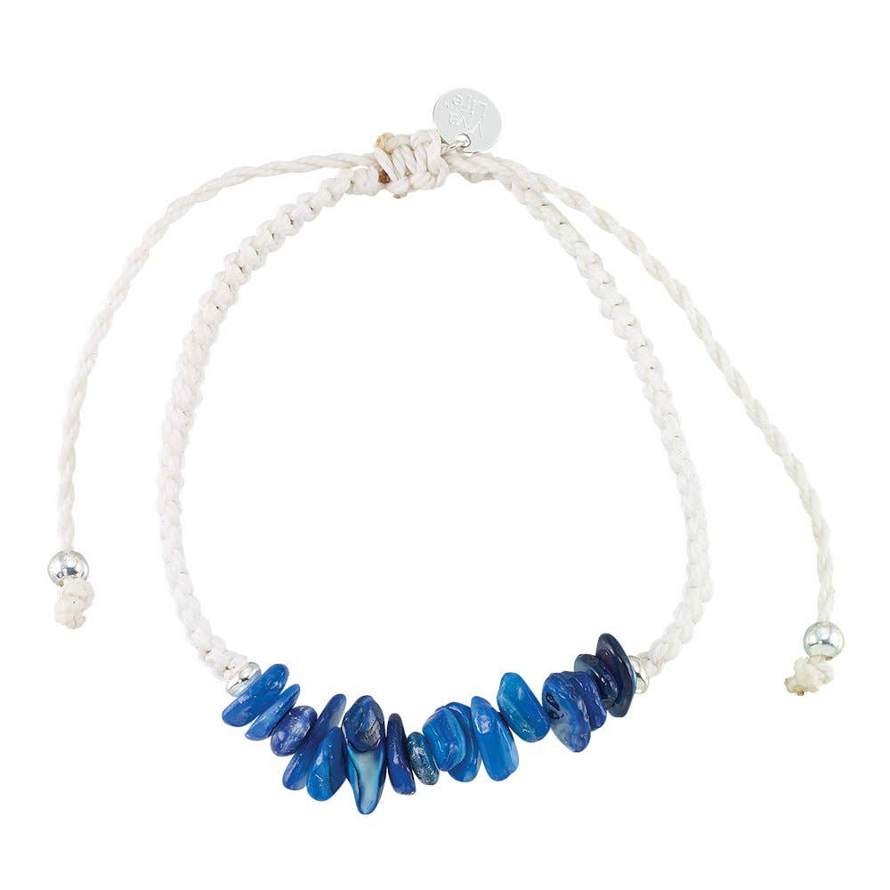 World End Imports Jewelry & Gifts - Wholesale Beaded Bracelet - BR Macrame Shell Chip-125