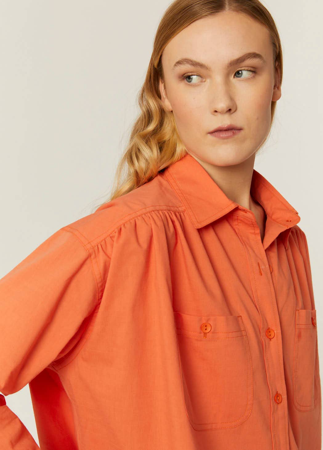 Pepaloves - Wholesale Button Down Shirt - Women's - CAMISA OVERSIZE MELOCOTON2