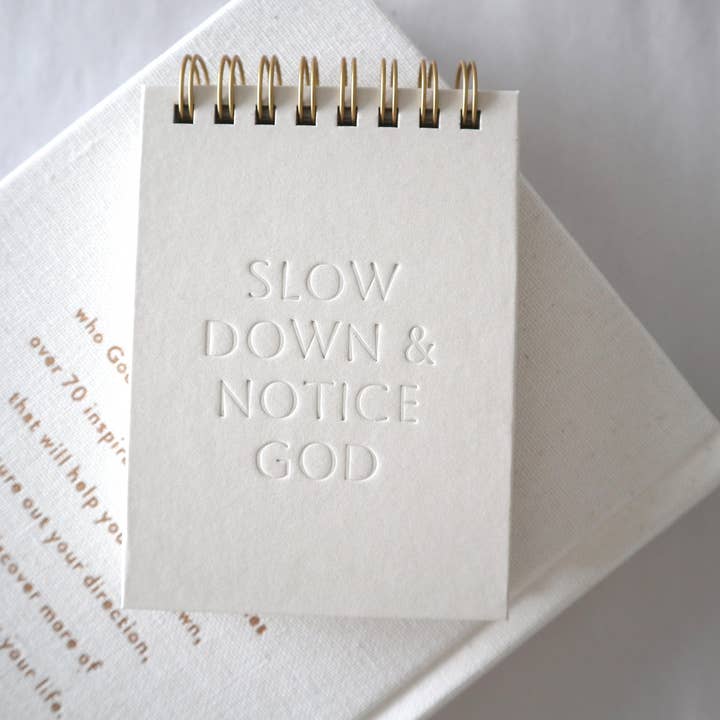 Slow Down & Notice God Mini Notebook for wholesale by Margot + Co.