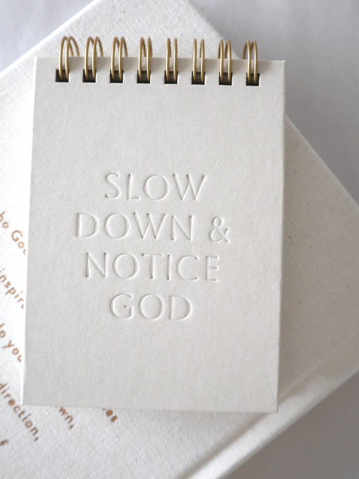 Slow Down & Notice God Mini Notebook for wholesale by Margot + Co.