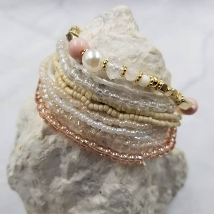 The Pretty Jewellery - Wholesale Jewelry Set - Seed Bead Stackable Bracelet Set2