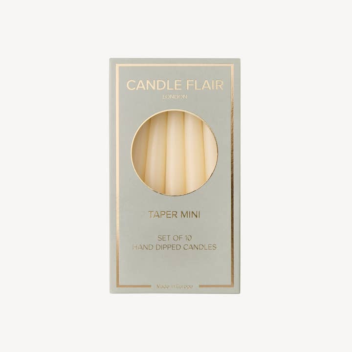 Candle Flair - Wholesale Tapered candle/candlestick - Taper Mini - Ivory1