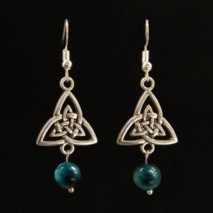 Blue Trinity Earrings for wholesale by JAC Jewelry Designs