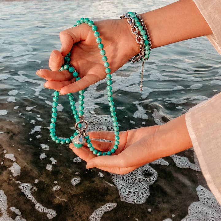 KAGI - Wholesale Individual charm/pendant - Kagi Turquoise Acorn Pendant2