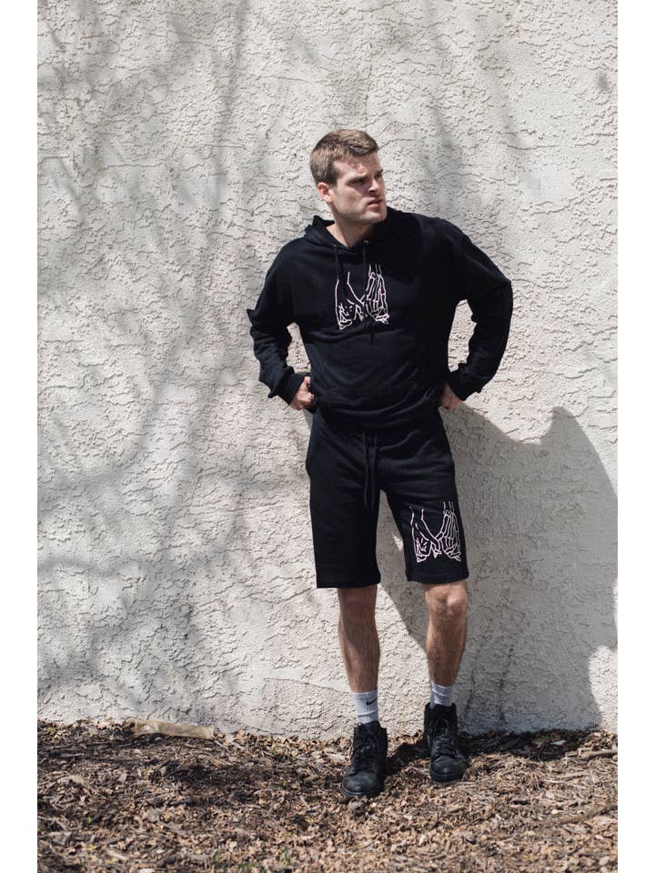 black Dark Love Hoodie Sweatshirt for wholesale on Faire1