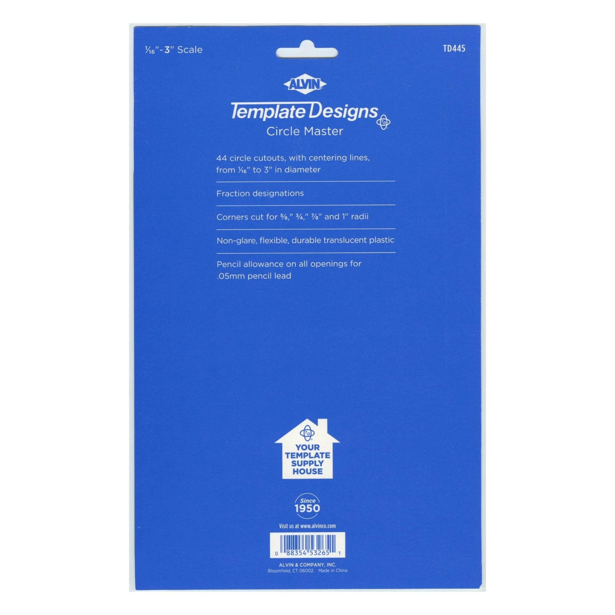 Alvin Drafting – wholesale Craft tool – Circle Master Template TD4454