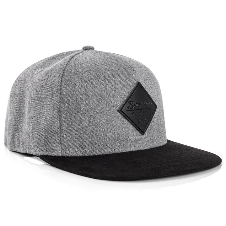 Blackskies - Wholesale Flat Brim Cap - Men's - Porto Alegre Snapback Cap - Gray-Black4