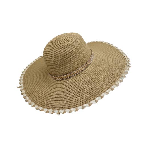 Samba de roda - Wholesale Straw Hat - Women's - Pack of 4 sequin ribbon capelines1