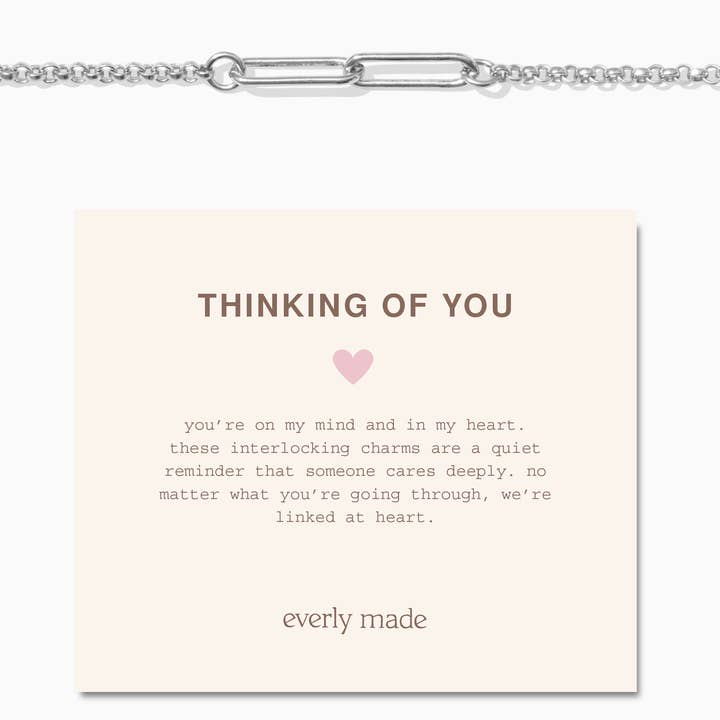 Everly Made - Wholesale Charm/Dangle Bracelet - Linked Bracelet • Thinking of You 2