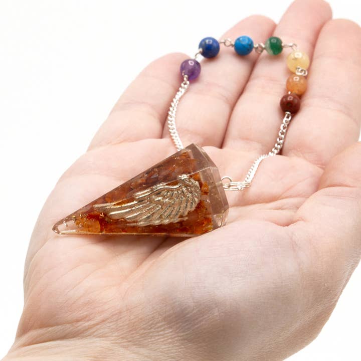 Cristaux & Bien-Être - Wholesale Meditation Supplies - Orgonite power clock - Angel wings1