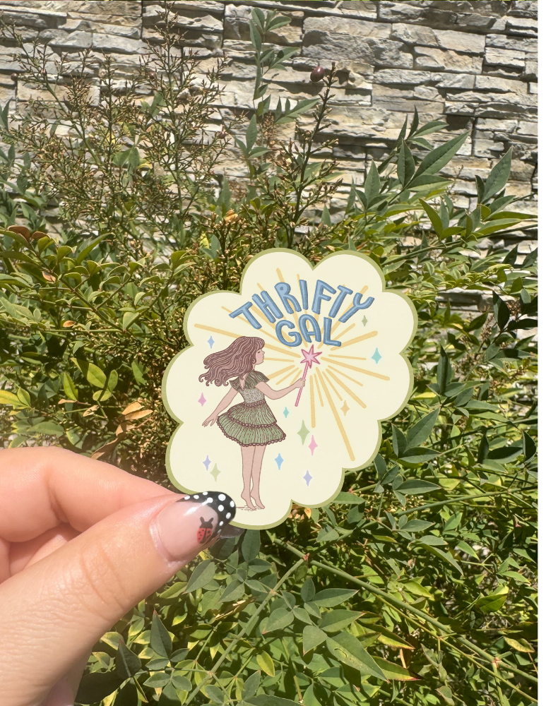 Madison Alley - Wholesale Sticker - Thrifty Gal - 3in Vinyl Sticker 1