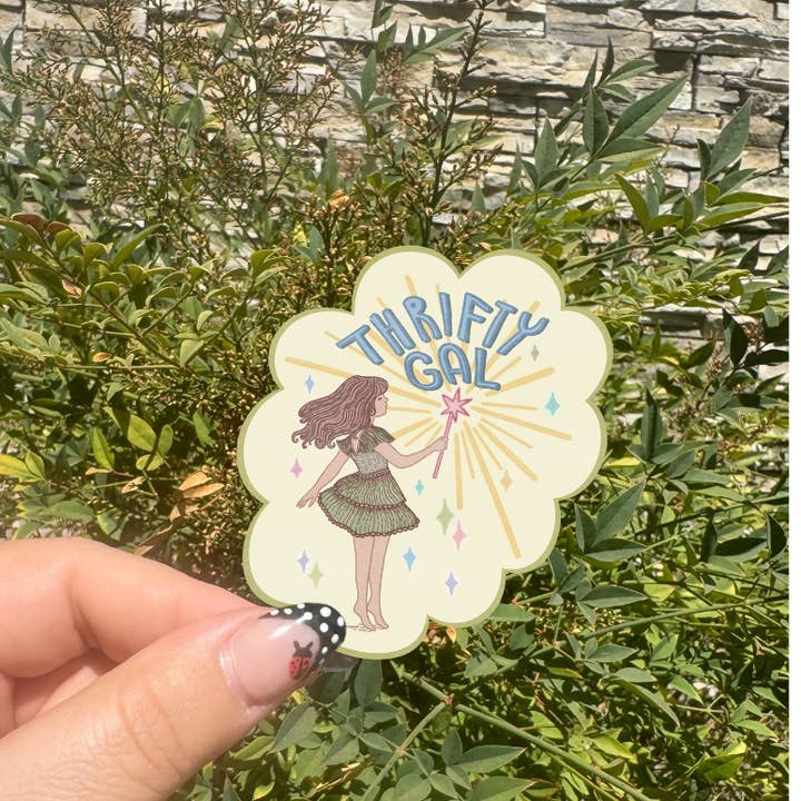 Madison Alley - Wholesale Sticker - Thrifty Gal - 3in Vinyl Sticker 1