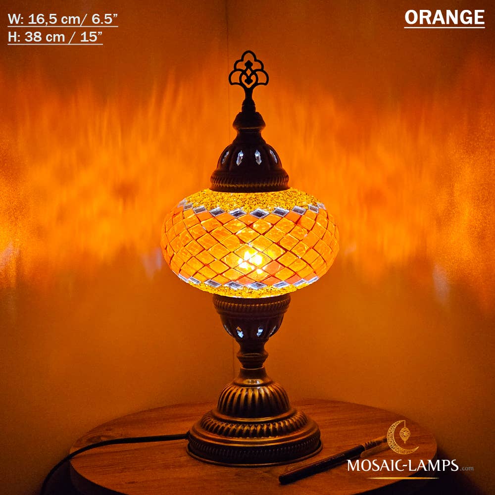 Mosaic Lamps - Vendita all'ingrosso Lampada da scrivania/d'accento - Lampada da tavolo grande a globo con mosaico turco, Marrakec, oltre 10 colori59