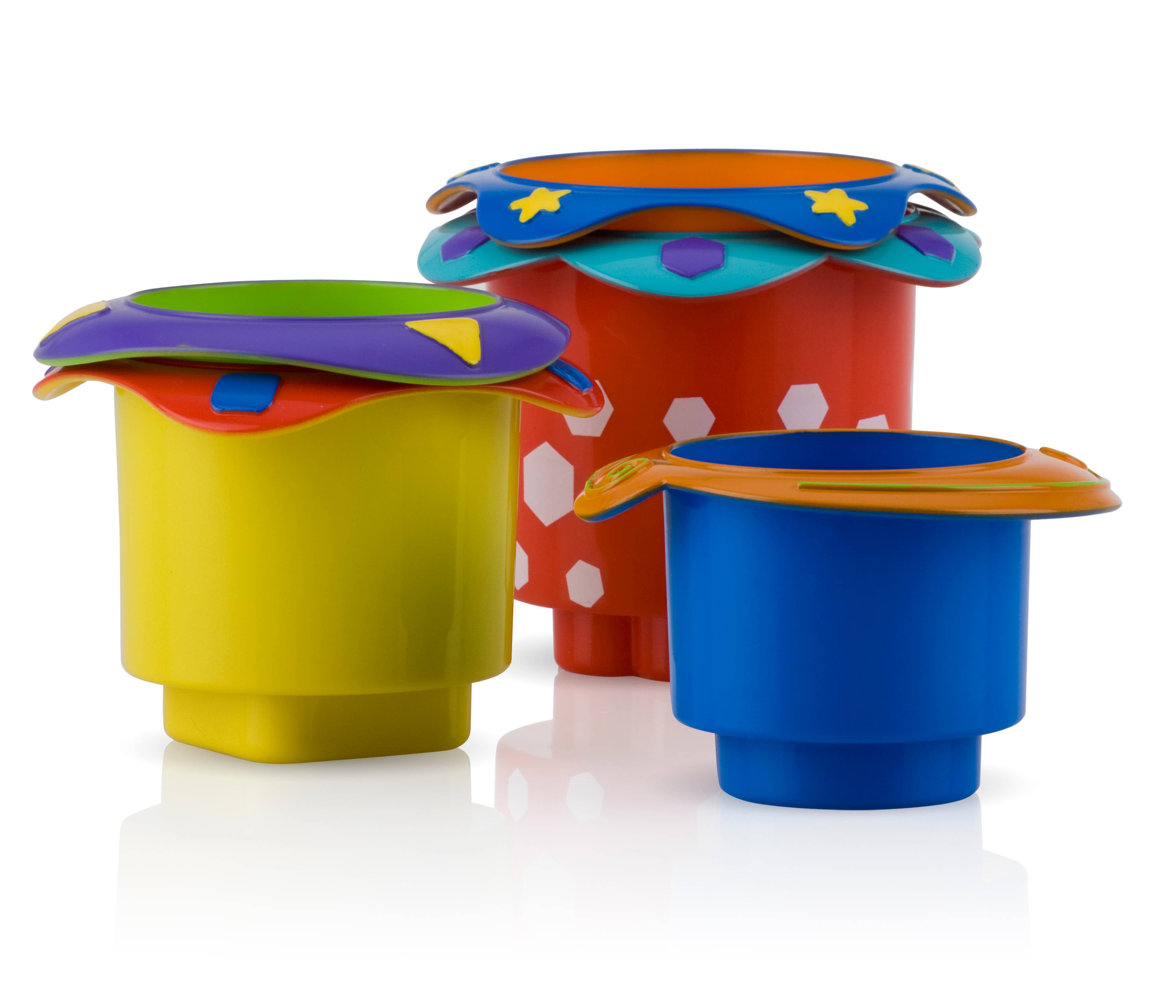 Nuby - Wholesale Stacking Rings Game - Baby - Nuby 5pc Splish Splash Bath Time Stacking Cups4