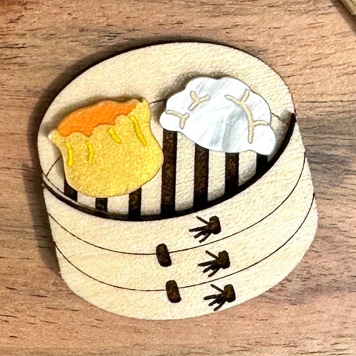 Sunnie Creative - Vente Broches - Aimant/broche Dimsum0