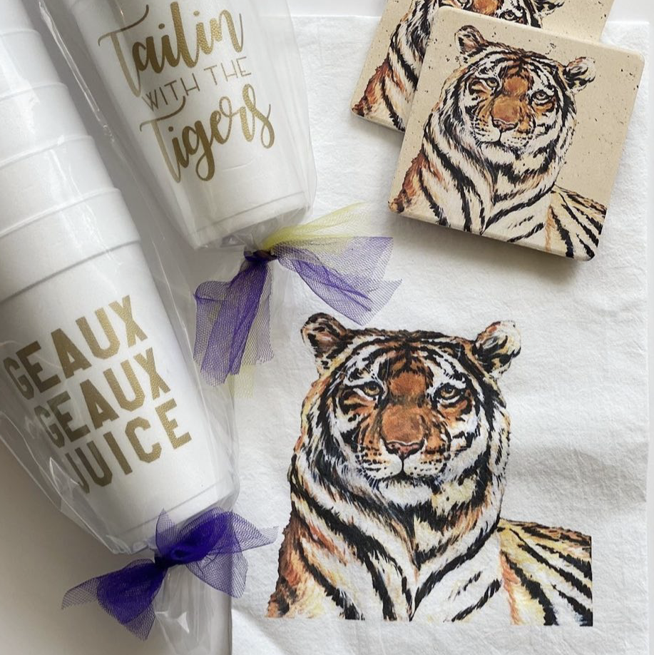 Mads Studio & Co. - Wholesale Tea Towel - Tiger Tea Towel2