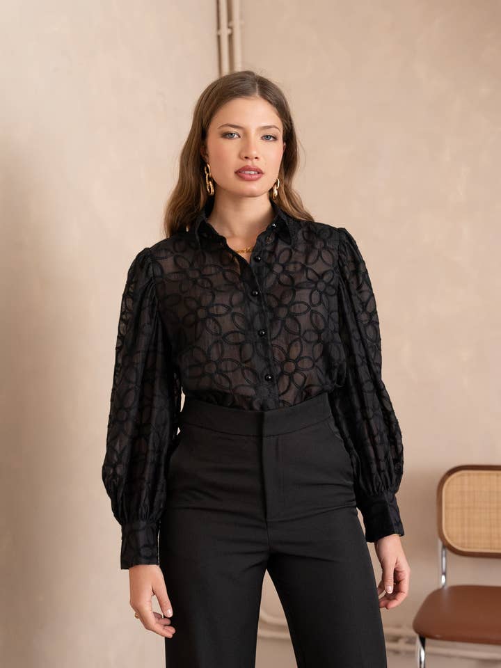 LULUMARY – Großhandel Bluse – Damen – Spitzenhemd CH232A5