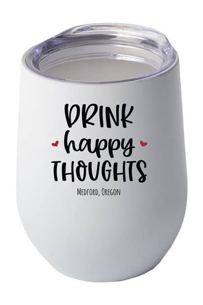 Familiar Goods - Wholesale Insulated Mug/Tumbler - Happy Thoughts