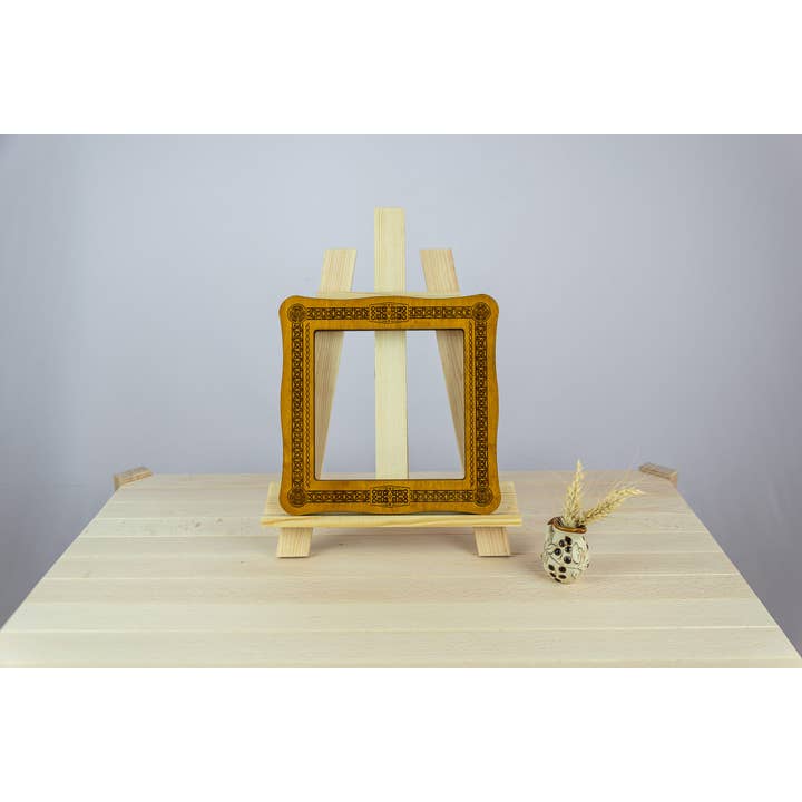 Embroidery craft - Wholesale Craft Supplies - Wooden cross stitch hoop magnetic frame for fabric holding4