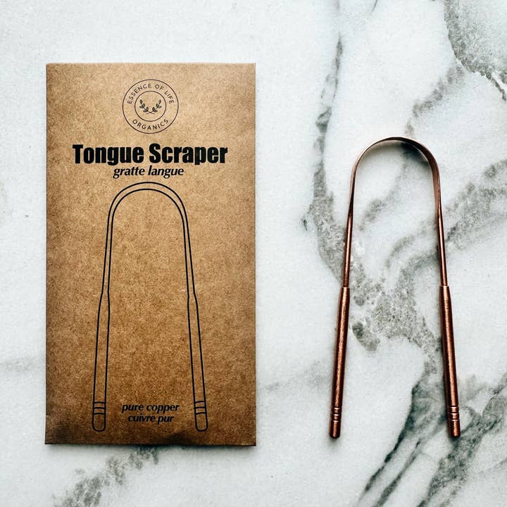 Essence of Life Organics - Wholesale Tongue Scraper - Copper Tongue Scraper 0