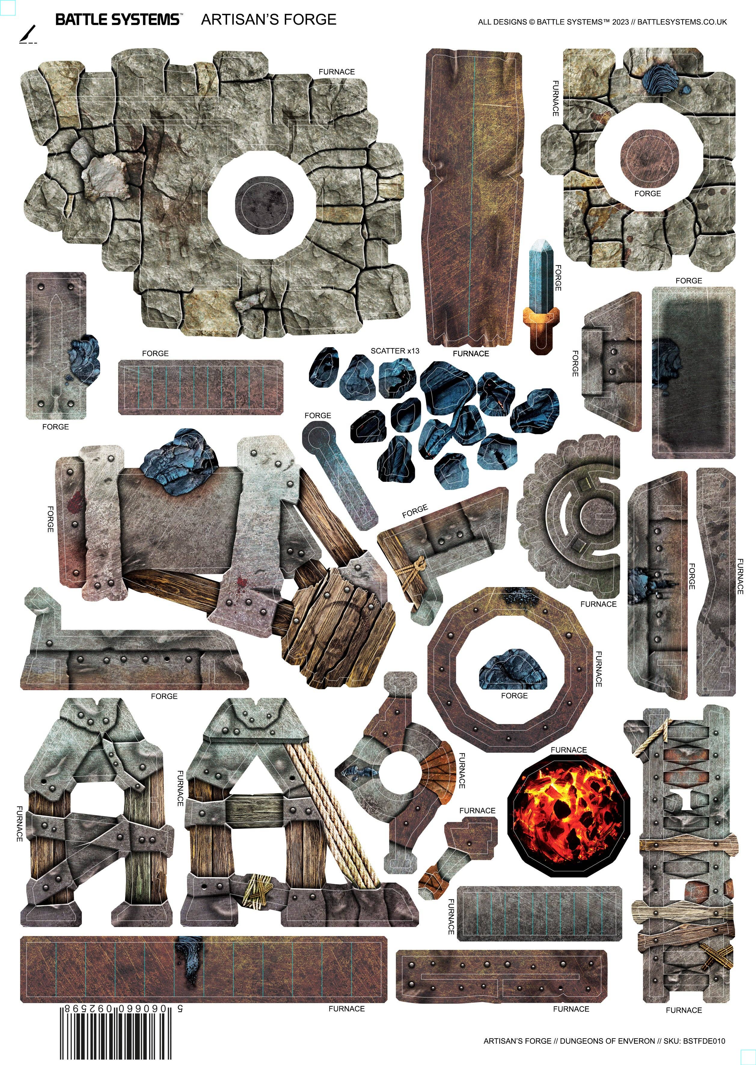 QMDirect - Wholesale Board Game - Battle Systems: Fantasy Dungeon - Artisan's Forge2
