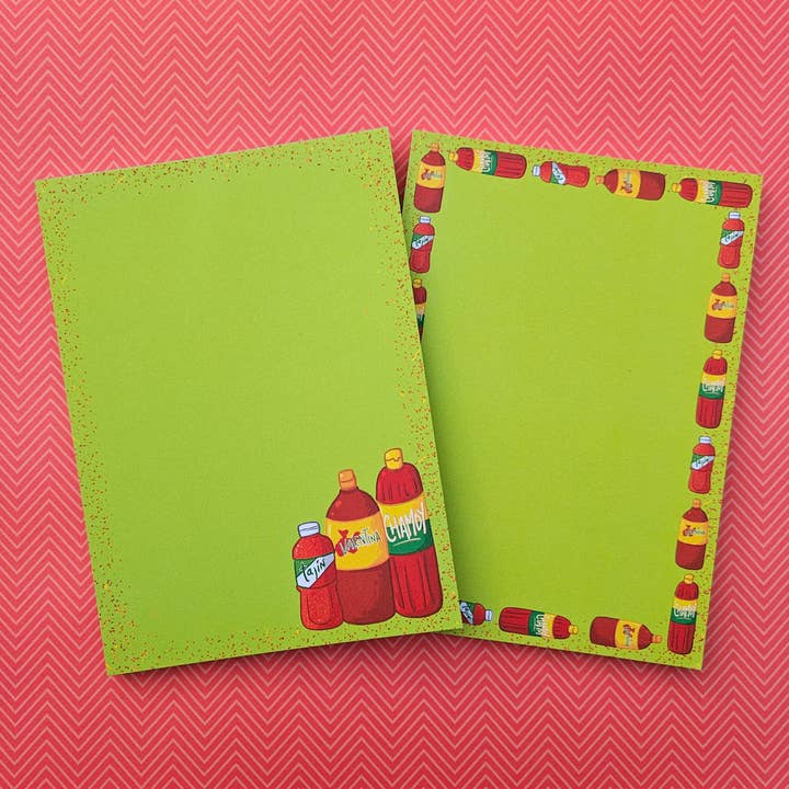 Salsas Botaneras Notepad for wholesale by Cynthia Navarro Illustration
