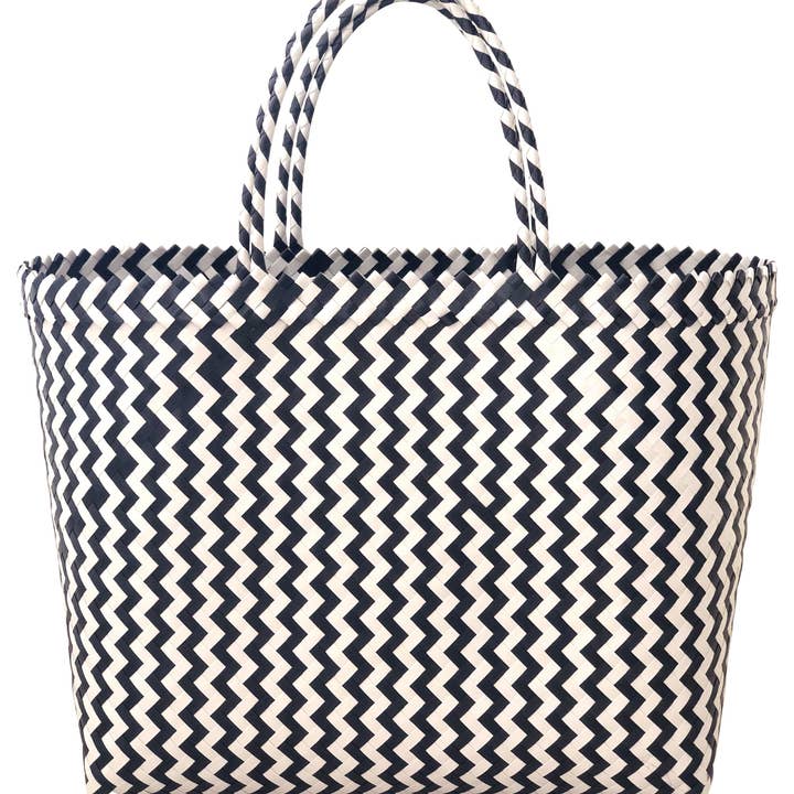 Borsa Bali nero/bianco XL per la vendita all'ingrosso da parte di LINDA HERING