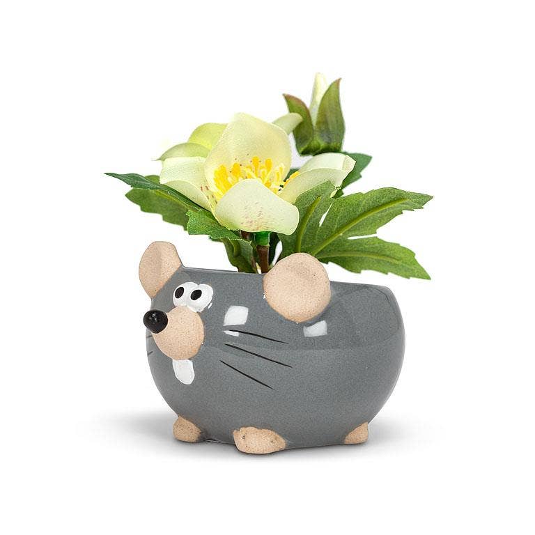 Abbott – wholesale Plant pot – Mini Mouse Planter-Gry-2"H4