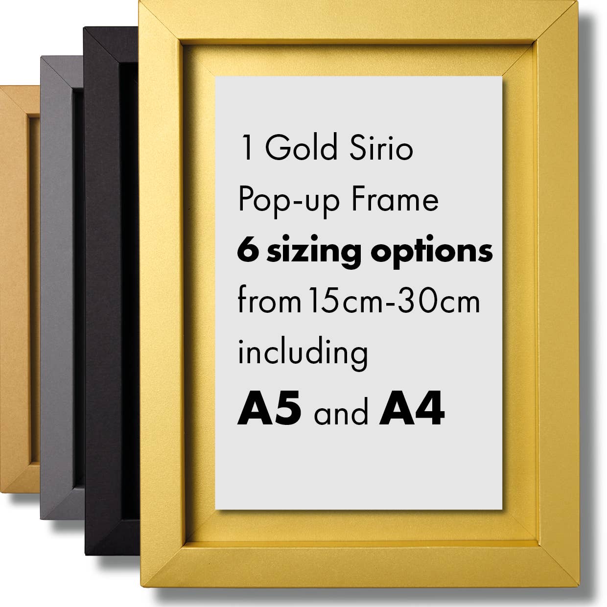 Pop-up Frames - Wholesale Picture Frame - SMALL Pop-up Picture Frame | Multi-size 15cm-30cm | Stick-on0