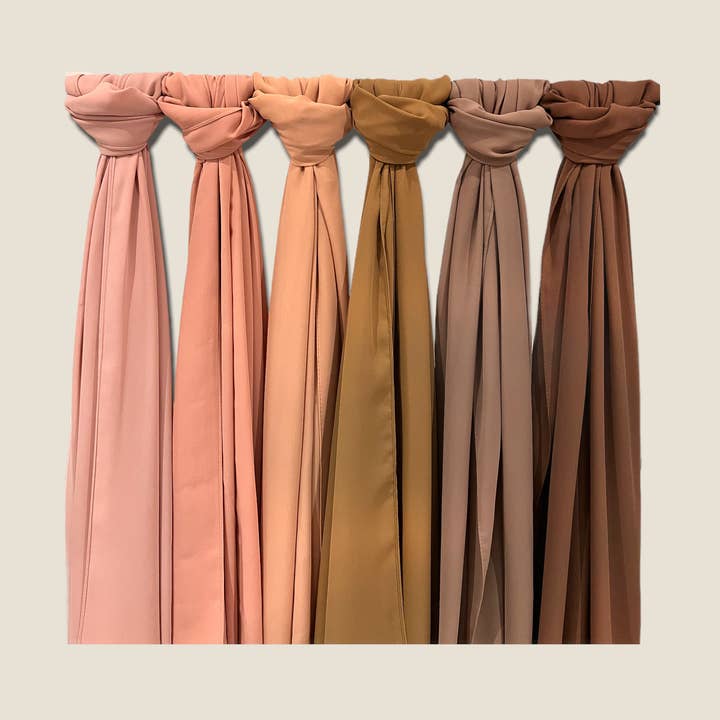 Hijab Collections – Hijab - Mulher por atacado – Hijab de chiffon sem ver21