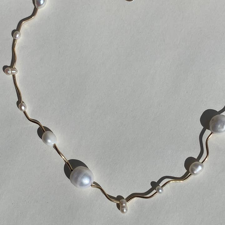 Marida Jewelry - Wholesale Beaded/Pearl Necklace - Current Necklace- Pearl8