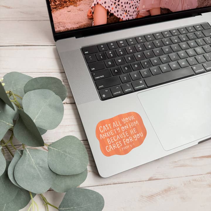 swaygirls - Wholesale Sticker - 1 Peter 5:7 Sticker | Christian stickers about faith, Bible3