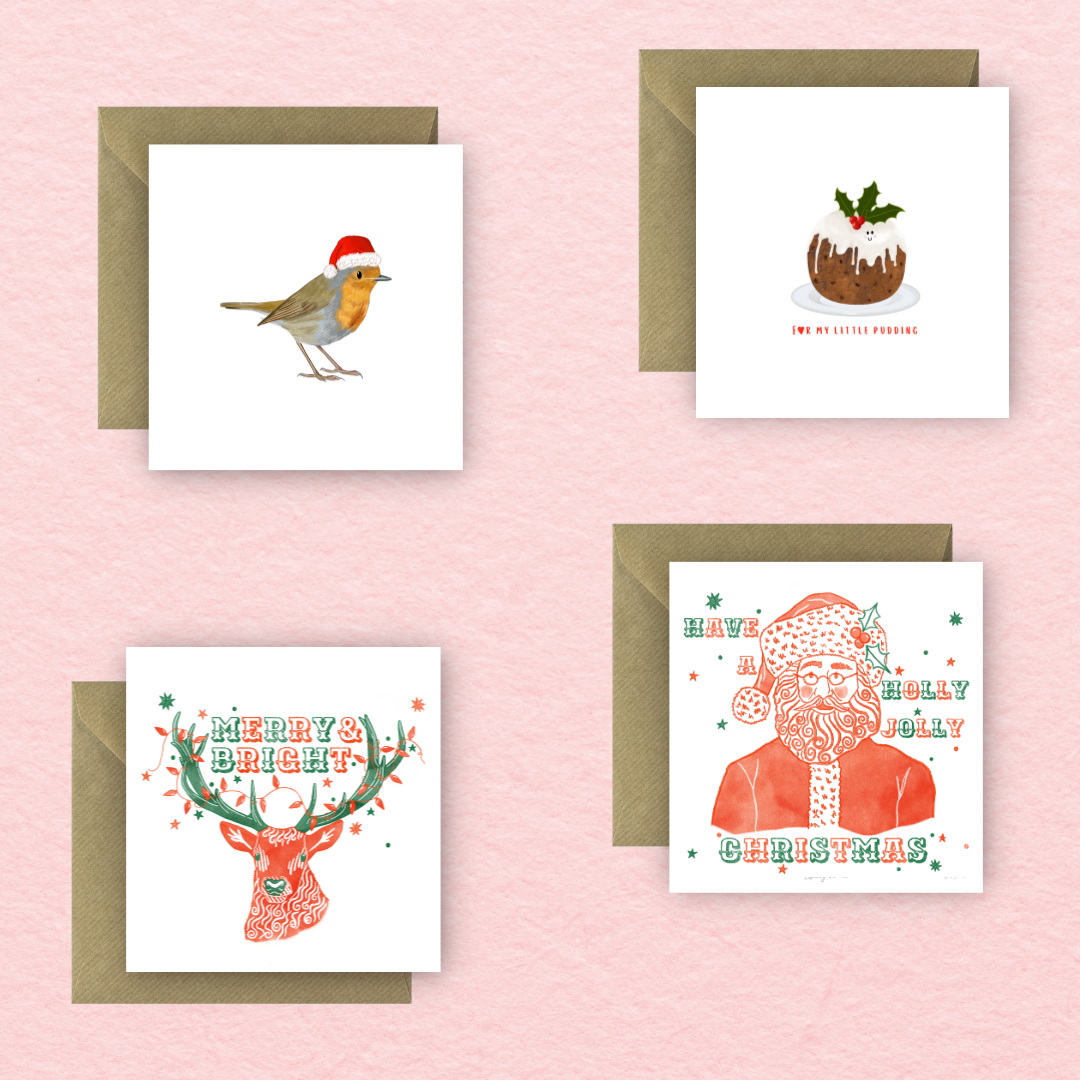 Sayers Studio – wholesale Christmas card – For my Little Pudding Greetings Card1