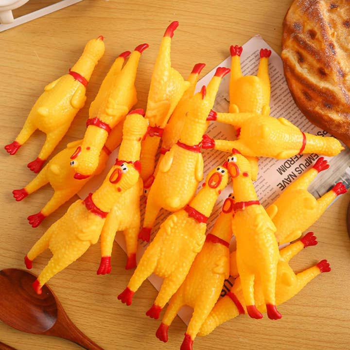 Tsyware - Wholesale Pet Squeaky Toy - Dog - Small Squeaky Rubber Chicken Chew Toy, Playful Squeeze Sound4